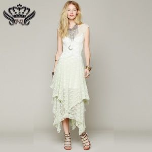 Free people lace maxi French courtship medium